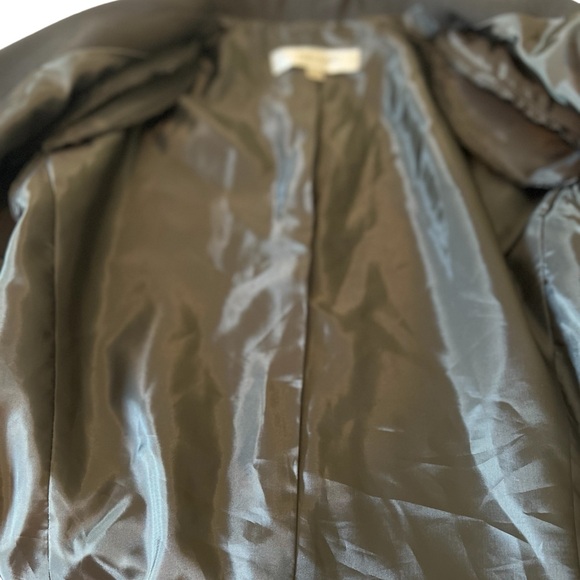 Jones Studio Separates Black Lined Jacket, Shld Pads, Open Front Lapel, Size 12. - Picture 8 of 11